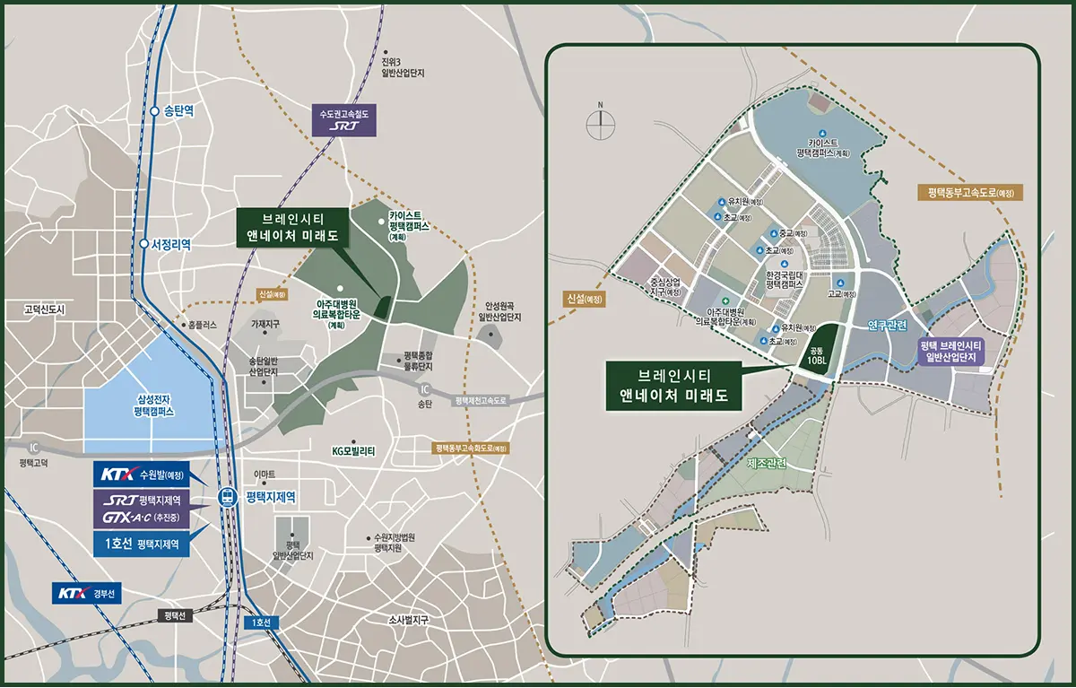 사업지의 지도